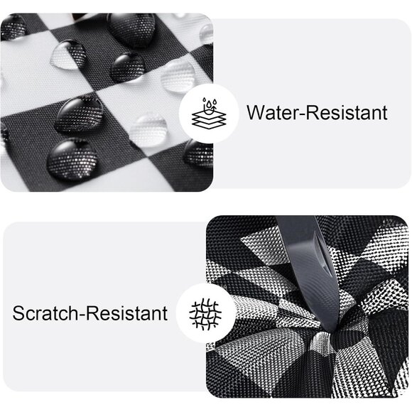 Women Checkered Nylon Crossbody Bag Large Capacity Adjustable Strap - Picture 7 of 7